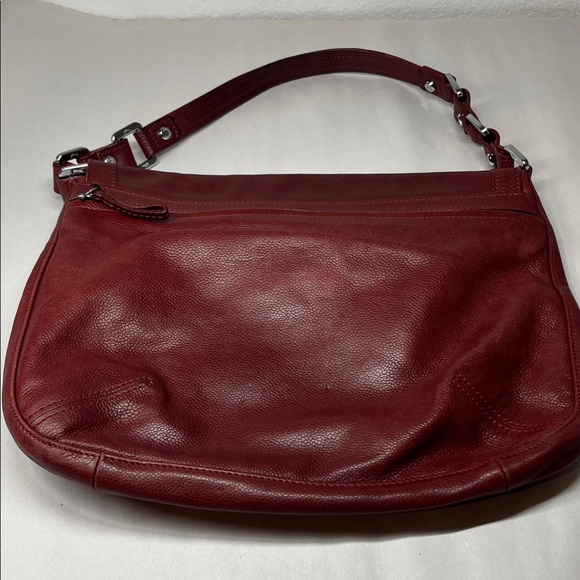 Vintage LONGCHAMP Gatsby Hobo Burgundy Leather Handbag Single Strap - Picture 3 of 16